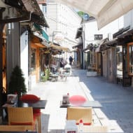 The Sebilj fountain in Baščaršija square in Sarajevo.