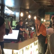 The bar at Blind Tiger in Sarajevo