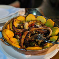 A seafood dish served up at Luka in Sarajevo