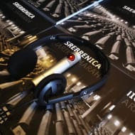 An audio guide headset at Galerija 11/07/95